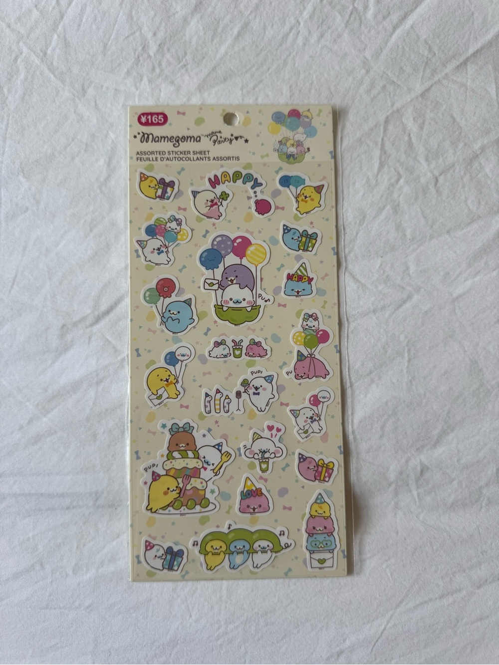 3/$20 ♡ Mamegoma Party Sticker Sheet